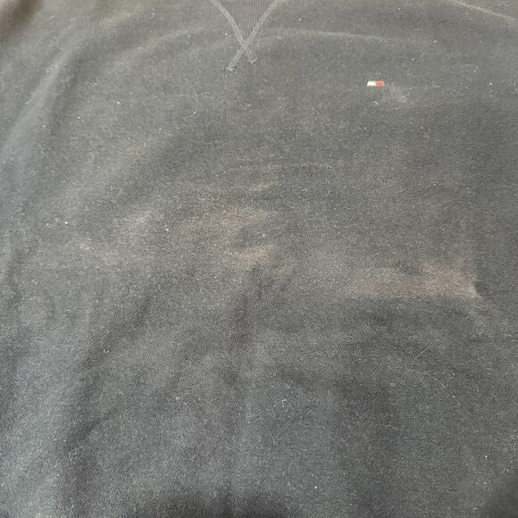 Tommy Hilfiger Sweatshirt Men's XL Navy Blue Cotton Crew Neck Pullover - Picture 8 of 10